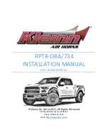 Preview for 1 page of Kleinn Air Horns RPTR-OBA/734 Installation Manual