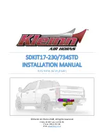 Предварительный просмотр 1 страницы Kleinn Air Horns SDKIT17-230STD Installation Manual