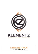 Klementz SYNARE RACK User Manual preview