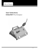 Klever Kleena K-Bot RX1 User Instructions preview
