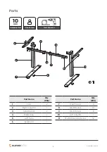 Preview for 2 page of Klever Fixed Single Sided Desk Quick Start Manual