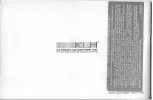 Preview for 36 page of KLH Fifty-Four Owner'S Instruction Manual