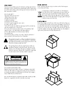 Предварительный просмотр 2 страницы KLH Story Centre Channel Speaker Manual