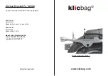 Preview for 2 page of klicbag 8606K Mounting Instructions