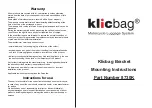 Предварительный просмотр 1 страницы klicbag 8730K Mounting Instructions