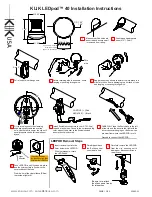 KLIK LEDpod 40 Installation Instructions предпросмотр