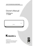 Klimaire KSIA Series 17 SEER Owner'S Manual предпросмотр