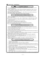 Предварительный просмотр 20 страницы Klimaire KSIB018-H2161 Owner'S Manual