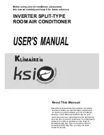 Klimaire KSIO User Manual preview