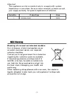 Предварительный просмотр 6 страницы Klimaire KSIX024-H220 User And Installation Manual