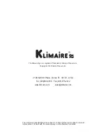 Предварительный просмотр 20 страницы Klimaire KSIX024-H220 User And Installation Manual