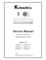 Klimaire KSWM009-C113 Service Manual preview