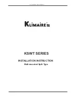 Klimaire KSWT SERIES Service Manual preview