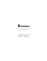 Preview for 17 page of Klimaire KSWT SERIES Service Manual