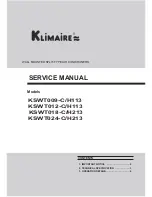 Предварительный просмотр 1 страницы Klimaire KSWT009-C/H113 Service Manual