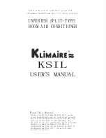 Klimare KSIL User Manual preview