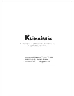 Preview for 22 page of Klimare SPLIT AIR-CONDITIONER Owner'S Manual