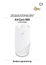 Preview for 1 page of Klimatronic AirCare 800 Manual