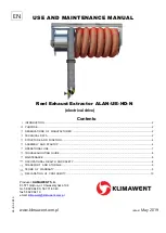 Предварительный просмотр 1 страницы Klimawent ALAN-U/E-10-HD-N Use And Maintenance Manual