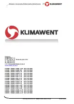 Предварительный просмотр 20 страницы Klimawent ERGO LUX-D-R Use And Maintenance Manual