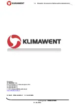 Preview for 16 page of Klimawent ERGO-STW-R Use And Maintenance Manual