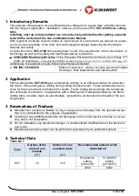 Preview for 2 page of Klimawent SCT-2100 Use And Maintenance Manual