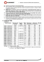 Preview for 3 page of Klimawent SMART-160/3000-N Use And Maintenance Manual