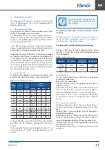 Preview for 79 page of Klimor EVO - H Operation And Maintenance Manual