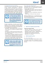 Preview for 167 page of Klimor EVO - H Operation And Maintenance Manual