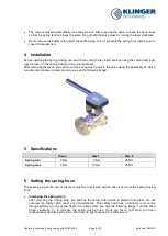 Preview for 2 page of KLINGER INTEC 40KS Operating Instruction