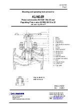 Preview for 1 page of KLINGER KVMN Mounting And Operating Instructions