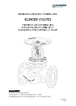 KLINGER KVN Series Standard Operation Manual preview