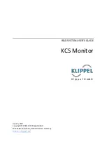 Предварительный просмотр 1 страницы KLIPPEL KCS User Manual