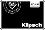 Klipsch 1069290 Owner'S Manual предпросмотр