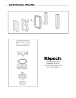 Preview for 5 page of Klipsch ARCHITECTURAL SPEAKERS Owner'S Manual