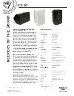 Preview for 1 page of Klipsch CP-6T Specifications