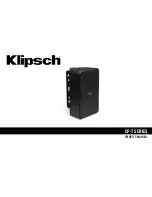 Klipsch CP-T Series Owner'S Manual preview