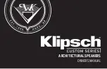 Предварительный просмотр 1 страницы Klipsch CS-16CSM Owner'S Manual