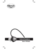 Klipsch Custom 1 Premium Owner'S Manual preview