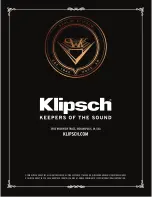 Preview for 8 page of Klipsch HERIGATE Klipschorn Owner'S Manual