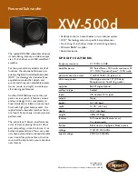 Preview for 1 page of Klipsch Icon XW-500d Specifications