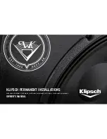 Preview for 1 page of Klipsch KI-102-SMA-I Owner'S Manual