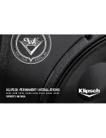 Предварительный просмотр 1 страницы Klipsch KI-102 Owner'S Manual