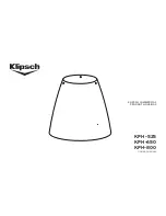 Предварительный просмотр 1 страницы Klipsch KPH-525 Owner'S Manual