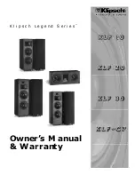 Preview for 2 page of Klipsch Legend Series KLF-10 Owner'S Manual