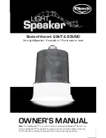 Preview for 1 page of Klipsch LightSpeaker 5 Owner'S Manual