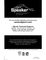 Preview for 24 page of Klipsch LightSpeaker 5 Owner'S Manual