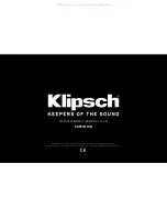 Предварительный просмотр 10 страницы Klipsch PRO-10SW-RK Owner'S Manual