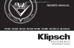 Предварительный просмотр 1 страницы Klipsch PRO-14RC Owner'S Manual