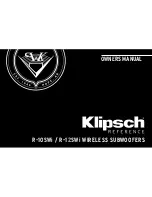 Klipsch R-10SWi Owner'S Manual preview